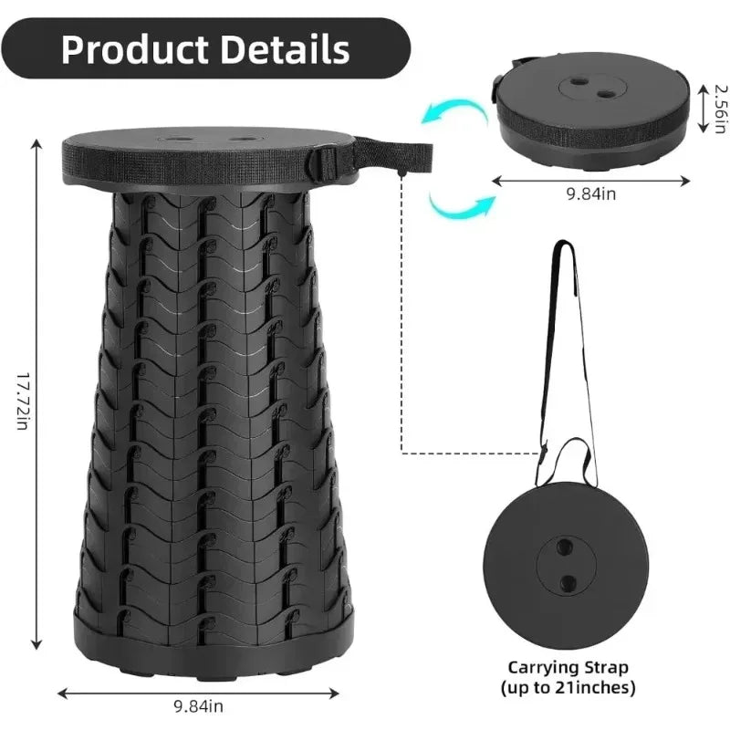 CampFold Compact Telescopic Travel Stool
